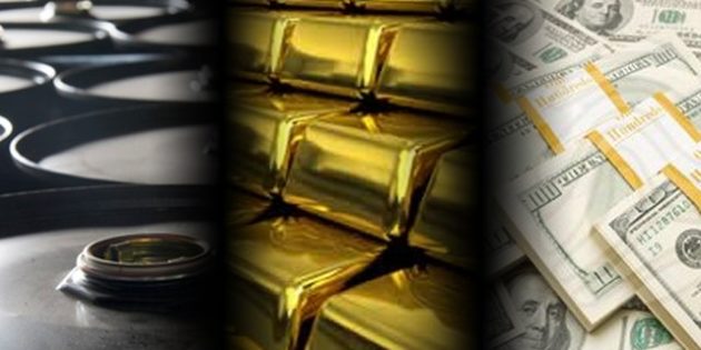 Indices and Oil Lower with Gold Higher