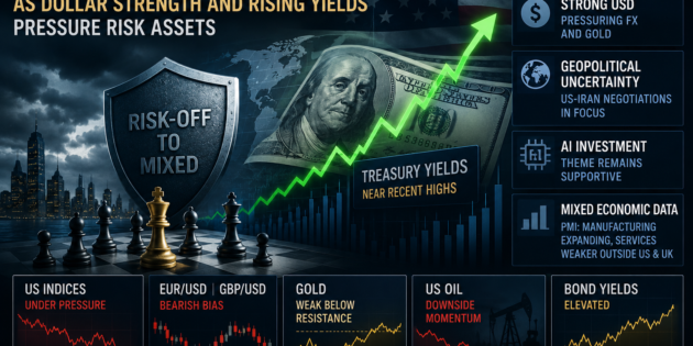 Markets Stay Defensive as Dollar Strength and Rising Yields Pressure Risk Assets