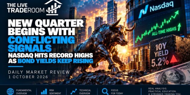New Quarter Begins with Conflicting Signals as Nasdaq Hits Record Highs and Bond Yields Keep Rising